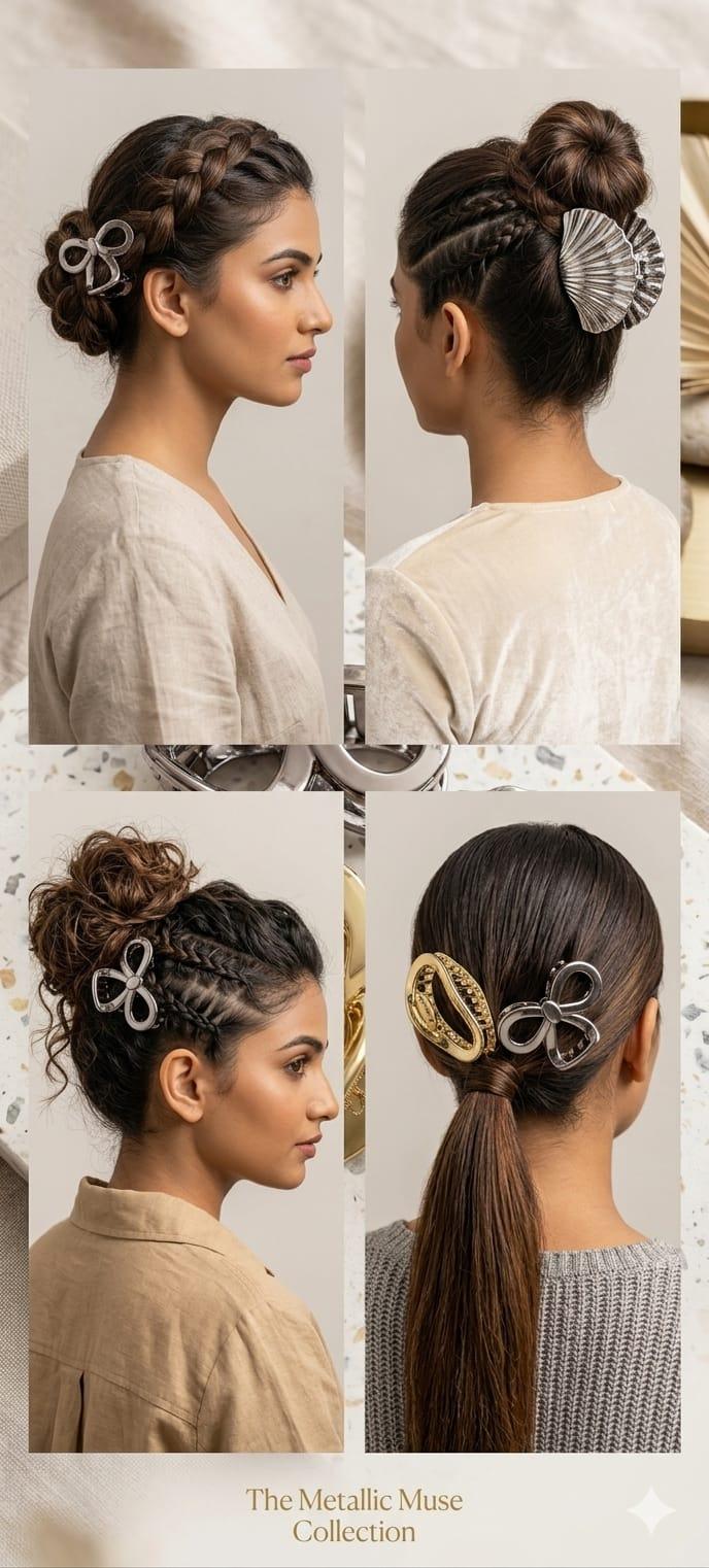 Metallic Muse Claw Clip Collection by KKUMANISHKA