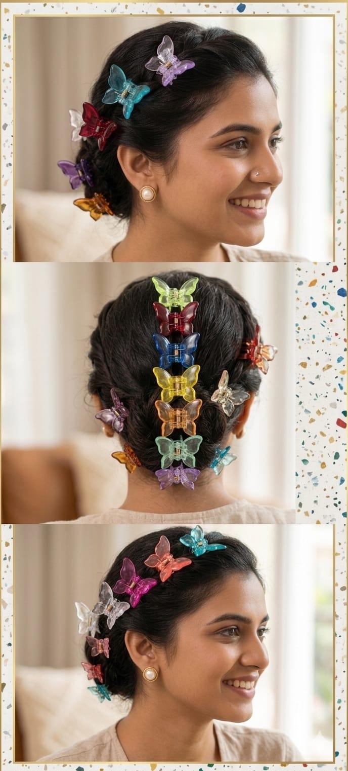 Aurora Mini Butterfly Claw Clip Set by KKUMANISHKA