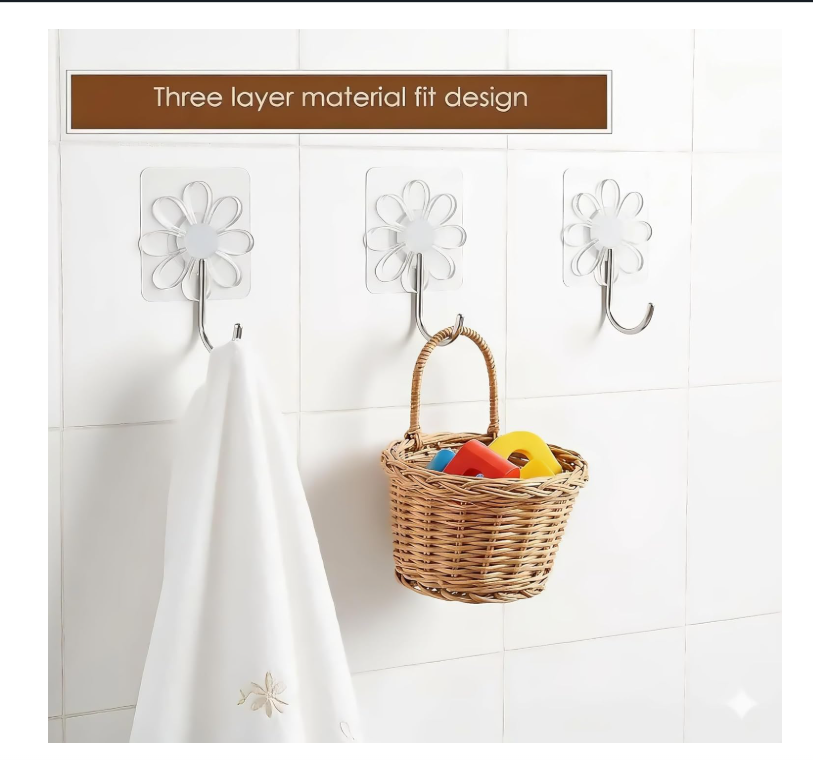 ClearGrip Adhesive Hook Collection by KKUMANISHKA
